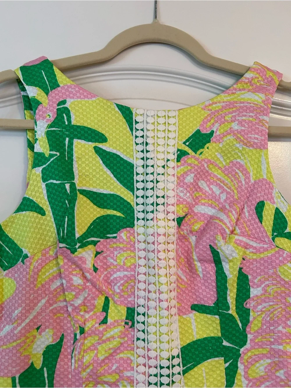 Lilly Pulitzer for Target 20th Anniversary Flamingo Fan Dance Shift Dress - Picture 2 of 8